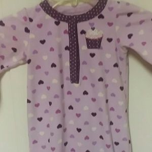 💜Light purple and hearts patterned pajamas💜